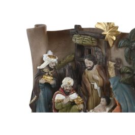 DKD Home Decor Nacimiento Navidad Tradicional Resina Multicolor 8 x 12,5 x 21 cm