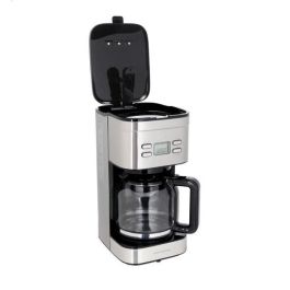 Continental Edison CECF12TIX Cafetera de filtro programable Acero inoxidable 1.5L (12-15 tazas) con temporizador digital y pantalla LCD 900W Continental Edison CECF12TIX Cafetera de filtro programable Acero inoxidable 1.5L (12-15 tazas) con temporizador digital y pantalla LCD 900W