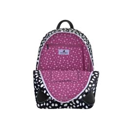 Mochila Casual Gorjuss Smitten kitten Negro Blanco (25,5 x 31 x 10 cm)