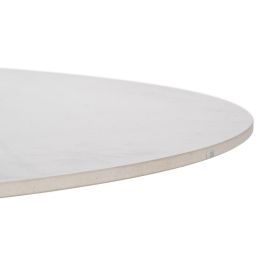 Mesa Comedor Blanco-Natural 120 X 120 X 75 cm