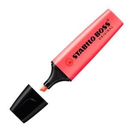 Stabilo Marcador Fluorescente Boss Original Rojo - Caja de 10 Unidades, Tecnología Antisecado, Tinta Base Agua (10 Unidades) Precio: 9.89000034. SKU: S8417702
