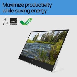 HP E14 G4 Monitor Portátil con Conexión USB-C, Pantalla Extra Brillante y Soporte Abatible para Máxima Productividad y Trabajo Flexible