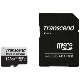 CARD microSD Card 128GB Transcend SDXC USD350V w/Adapter