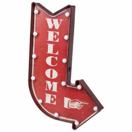 Placa de Pared Alexandra House Living Welcome Rojo Hierro 4 x 64 x 43 cm Iluminación Precio: 59.50000034. SKU: B13NE5DQ9W