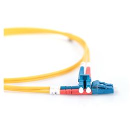 Digitus LWL Patchkabel LC -> LC 1.00m Singlemode Duplex OS2 Cable de Fibra Óptica Monomodo Amarillo