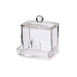 Berilo Organizador para Bastoncillos Transparente Plástico PS 9.2x10x8.5 cm (Set de 12)