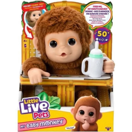 Moose Little Live Pets My Baby Monkey 26558 Juguete Bebé Mono Interactivo con Más de 50 Reacciones y Sonidos Precio: 43.49999973. SKU: B13DYZA9XQ