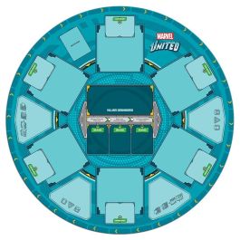 CMON MUN20ES Tapete Marvel United Multiverse 70 cm de diámetro para organizar área de juego