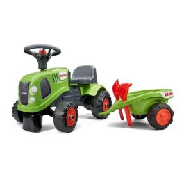 FALK - 212C - Tractor porta tractor Claas con remolque, pala y rastrillo Precio: 55.98999967. SKU: B1HGZTDC36