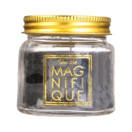 The Candle Factory Mini Tarro Con Vela Aroma Flor Algodón Tarro Cristal Con Tapa Negro Blanco Rojo Azul 13h 70g