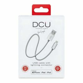 Cable Cargador USB Lightning iPhone DCU Plateado 1 m Precio: 19.49999942. SKU: S0428902