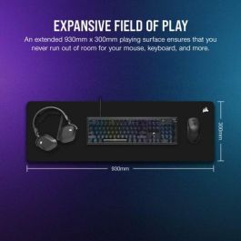 Alfombrilla Corsair Mm500 V2 Gaming, Negro, Superficie Extensa CH-941B141-WW