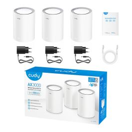 Cudy AX3000 Wi-Fi 6 Mesh Solution 3-Pack Sistema de Malla para Amplia Cobertura