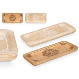 Bandeja Multiuso Rectangular Om Giftdecor 31x15x3.5 cm - Madera, Colores Surtidos (6 Unidades) Precio: 33.94999971. SKU: B158R42EVL