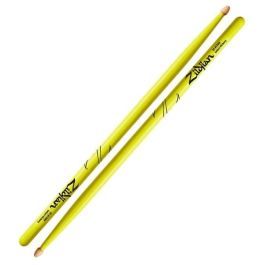 Baquetas Zildjian 5A Hickory Neon Amarillo Baquetas Zildjian 5A Hickory Neon Amarillo