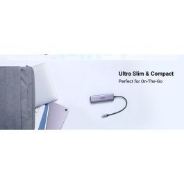 Ugreen Revodok 5-en-1 USB-C Hub con HDMI 4K y 3 Puertos USB-A 3.0 para Conectividad Extensa