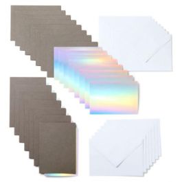 Cricut Insert Cards, Gray/Silver Holographic Tarjeta de felicitación estándar 15 pieza(s) Cricut Insert Cards, Gray/Silver Holographic Tarjeta de felicitación estándar 15 pieza(s)