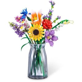 Zuru ZUR4894680036604 Juego de Construcción Flores Largas Ramo para Armar, 243 Piezas, 10 Diseños