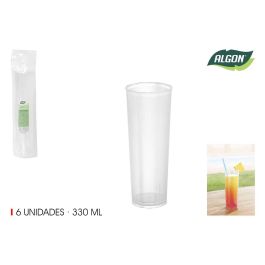 Set de 6 vasos tubo PP 330 ml Algon (65 Cajas) Precio: 45.8900002. SKU: B163XBGDFZ