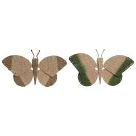 DKD Home Decor Decoracion Pared Shabby Verde Natural 8.5 x 28 x 49 cm (4 Unidades) Precio: 53.49999996. SKU: B1566RRFN7