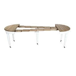 Mesa de Comedor Home ESPRIT Blanco Abeto 100 x 100 x 78 cm