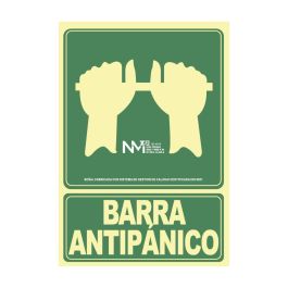 Normaluz Cartel Evacuación Clase B PVC 0.7mm 22.4x30 cm - 'Empujar Barra para Abrir Puerta' Rótulo Emergencias Precio: 2.6899994. SKU: S7907028