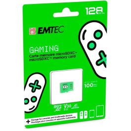 EMTEC Tarjeta de Memoria MicroSD m128GB UHS-I U3 V30 A1 Gaming Green