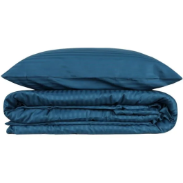 Juego de Cama 220x240 cm + 2 Fundas de Almohada 60x60 cm 100% Algodón Satén Azul MEN8682870453678
