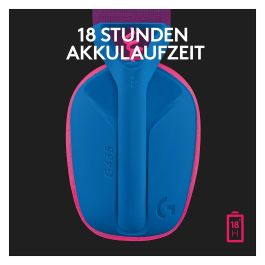 Logitech G435 Auriculares Gaming Inalámbricos Bluetooth y LIGHTSPEED Azul, Ligero, Conexión Dual para PC y Consolas