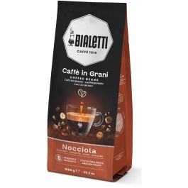 Bialetti Esperto Grani Hazelnut Café en Grano 1 kg, Espresso Tueste Medio, 80% Arabica - 20% Robusta