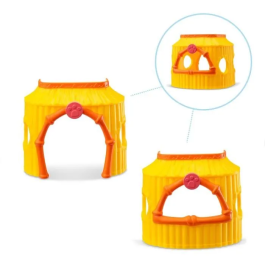 Bandai Littlest Pet Shop Set Tiki Jungle BF00515 con 2 Figuras y 6 Accesorios