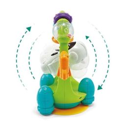 Sonajero astronauta con ventosa, luces y sonidos, gira 180º, 20x16cm - modelos surtidos