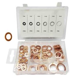 Benson Set de 80 arandelas de cobre, medidas 6,8,10,11,12,16mm
