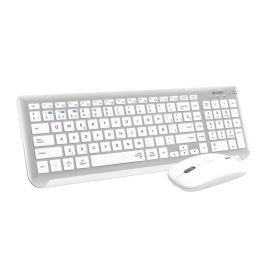 Teclado y Ratón Inalámbrico Subblim Combo Dual Prestige Extendido/ Blanco y Plata Precio: 27.98999951. SKU: B19GDCTAJN