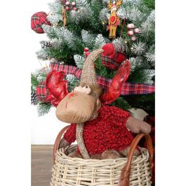 Figura Navidad Tradicional DKD Home Decor Rojo Gris 19 x 32 x 27 cm (2 Unidades) Figura Navidad Tradicional DKD Home Decor Rojo Gris 19 x 32 x 27 cm (2 Unidades)