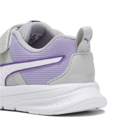 Zapatillas de Running para Niños Puma Evolve Run Mesh Gris