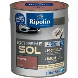 Ripolin Pintura protectora para pisos interiores y exteriores Tomette Satin, Resistencia muy alta a llantas calientes y manchas, 2.5 L Precio: 97.79000022. SKU: B1DQBB7Y8Y