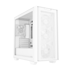 Asus A21 PLUS Blanco PC, Torre, micro ATX/Mini-ITX, 3x120mm Ventiladores, Iluminación RGB, 90DC00H3-B19010