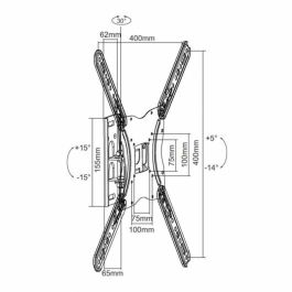 Soporte de Techo para Proyector Equip 55" 13" 30 Kg