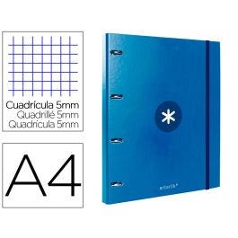 Carpeta Con Recambio Antartik A4 Cuadro 5 mm Forrada 4 Anillas 25 mm Redondas Color Azul Marino Precio: 11.495000483999998. SKU: B17F8RJQ23