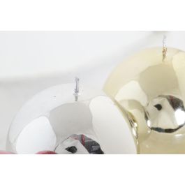 DKD Home Decor Vela de Navidad Tradicional, forma de Bola, Cera, 9x9x9 cm, Pack 3 Unidades, Surtido Aleatorio