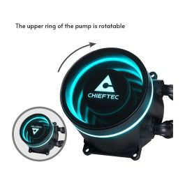 Chieftec Iceberg 360 RGB Cooler | Sockets 1700, 1200, 1150, 1151, 1155, 1156, 1851, AM5/4/3+/2+/2