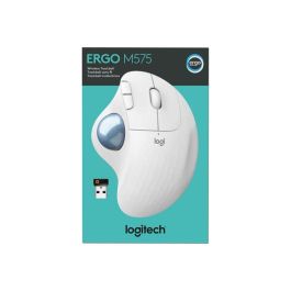 Logitech Ratón Trackball Ergo M575 Bluetooth Inalámbrico Blanco