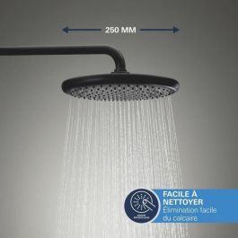 Grohe 348832430 Conjunto de Ducha Empotrado, Grifería Termostática, 1 + 2 Chorros de Agua, Acabado Negro