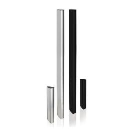 B-Tech BT8380 Columna de Soporte Vertical, 60 cm, Aluminio, Negro