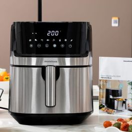 Freidora de Aire InnovaGoods Fryinn Pro 5500 Negro 1700 W 5,5 L Acero Inoxidable