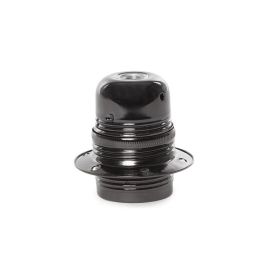 SKD-L002 Portalámpara E27 Cobre Negro con Interior PC Estilo Retro Vintage