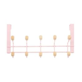 Perchero para Puertas Berilo W7912-10NB-PINK Rosa Madera Metal 35 x 17 x 15 cm (6 Unidades)