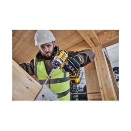 DeWALT DCF860NT-XJ Destornillador de Impacto 1/4" 18V Sin Escobillas, 4400Nm de Torque, Mango de Pistola, 3800 RPM, Negro y Amarillo