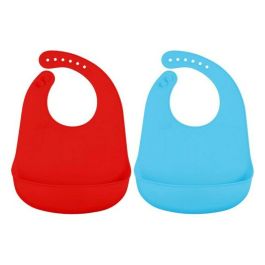 KioKids Babero Silicona Impermeable Blanco con Bolsillo Recogemigas para Bebés, Ajustable 7 Posiciones, Plegable y Cómodo, +4 meses Precio: 6.89000015. SKU: S1124329